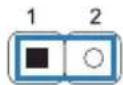 BIOSTAR H61MHV3 - JCMOS1: Clear CMOS Jumper - 2