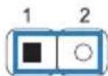 Diagram showing a computer motherboard layout with labeled components and an arrow pointing to a component panel with four numbered slots.
