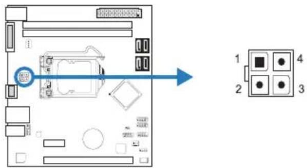 BIOSTAR H61MHV3 - ATX\_12V\_2X2: ATX電源插槽 - 1