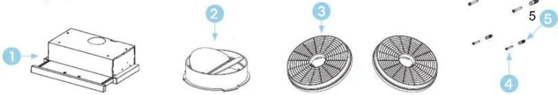 Technical diagram showing exploded view of a mechanical component with numbered parts and assembly details