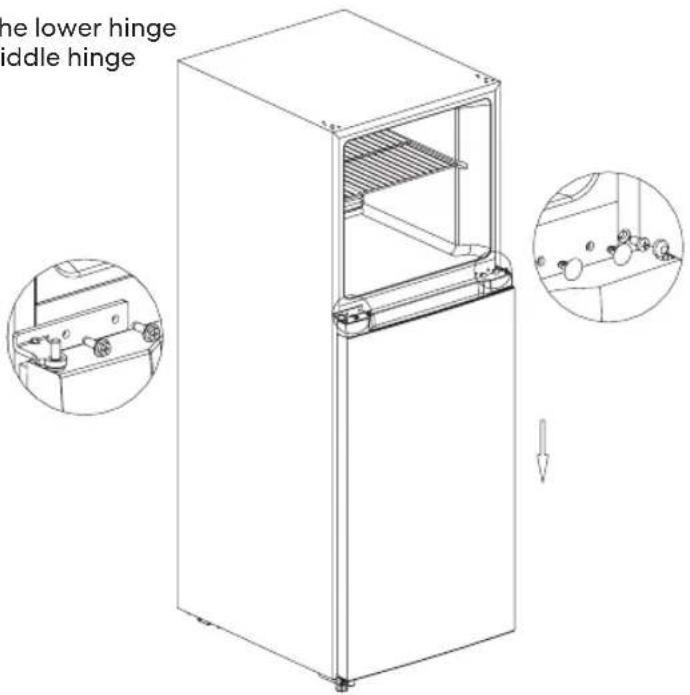 one lower hinge middle hinge