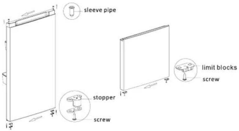 sleeve pipe stopper screw limit blocks screw