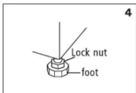 Lock nut foot