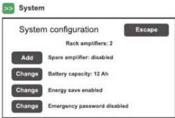 FBT VAIE 4000 - set> ALARM LEVELS Setting the alarm source level - 5