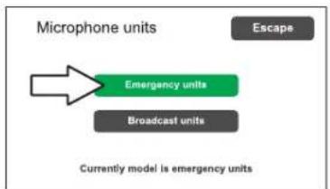 FBT VAIE 4000 - Emergency units Configuration of the keys for FMD 2000 range emergency units - 1