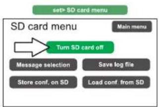 FBT VAIE 4000 - set> SD CARD MENU Impostazione messaggi d'emergenza - 1