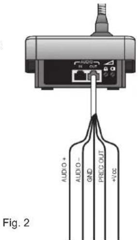 AUDIO+ AUDIO- GND PREC OUT +VOC Fig. 2