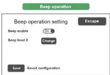 FBT VAIE 4000 - Beep operation Impostazione del tono di controllo 'beep' - 1