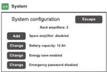 FBT VAIE 4000 - set> ALARM LEVELS Impostazione di livello delle sorgenti d'allarme - 5