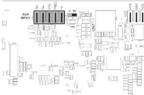 AUX INPUT P- P4 UNIT OUT NC2 SAV2 NC2 + - 100 100 100 100 100 100 100 100 100 100 100 100 100 100 100 100 100 100 100 100 100 100 100 100 100 100
