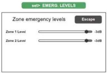FBT VAIE 4000 - set> ALARM LEVELS Impostazione di livello delle sorgenti d'allarme - 2