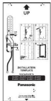 UP INSTALLATION TEMPLATE Panasonic