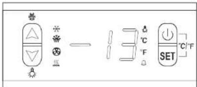 Diagram showing electrical symbols and temperature/°F labels for a circuit or device with heating, cooling, and thermal conductivity indicators.