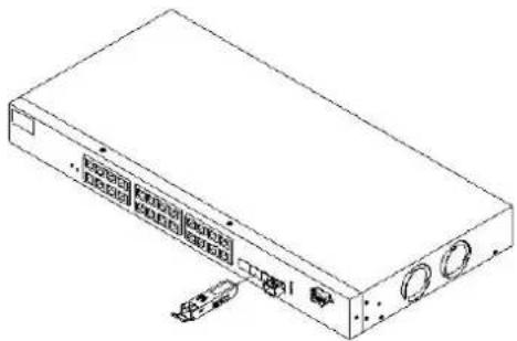 Draytek VigorSwitch G1240 - Installing Optional SFP Fiber Transceivers to the switch - 1