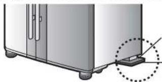 MITSUBISHI MR-L710EG - - If the door is still tilted after adjustment of the supports - 1