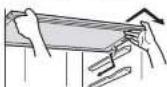 MITSUBISHI MR-L710EG - How to remove the upper shelf - 1