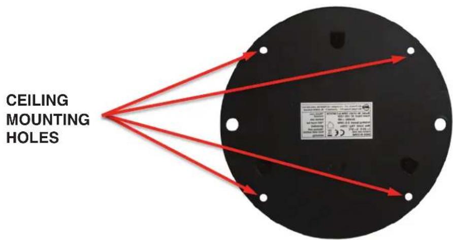 CEILING MOUNTING HOLES