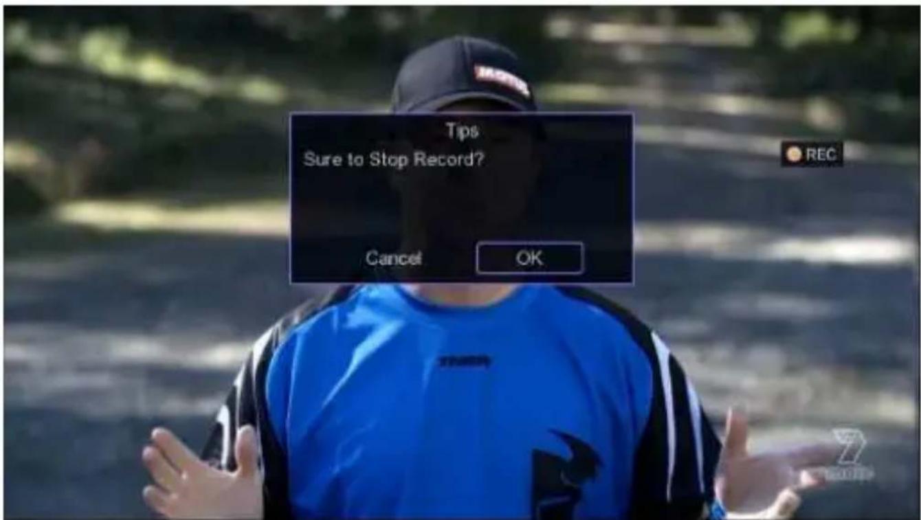 Tips Sure to Stop Record? Cancel OK