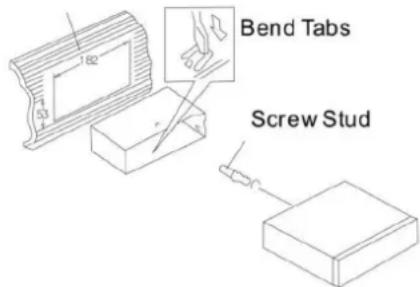 Bend Tabs Screw Stud