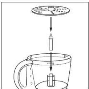 Diagram showing a cooking process with a lid and container, labeled in English.