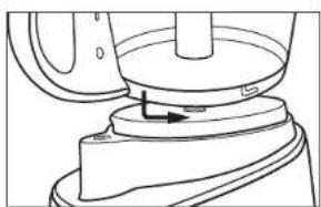 OSTER FPSTFP4253 - Cómo Colocar el Recipiente Grande - 1