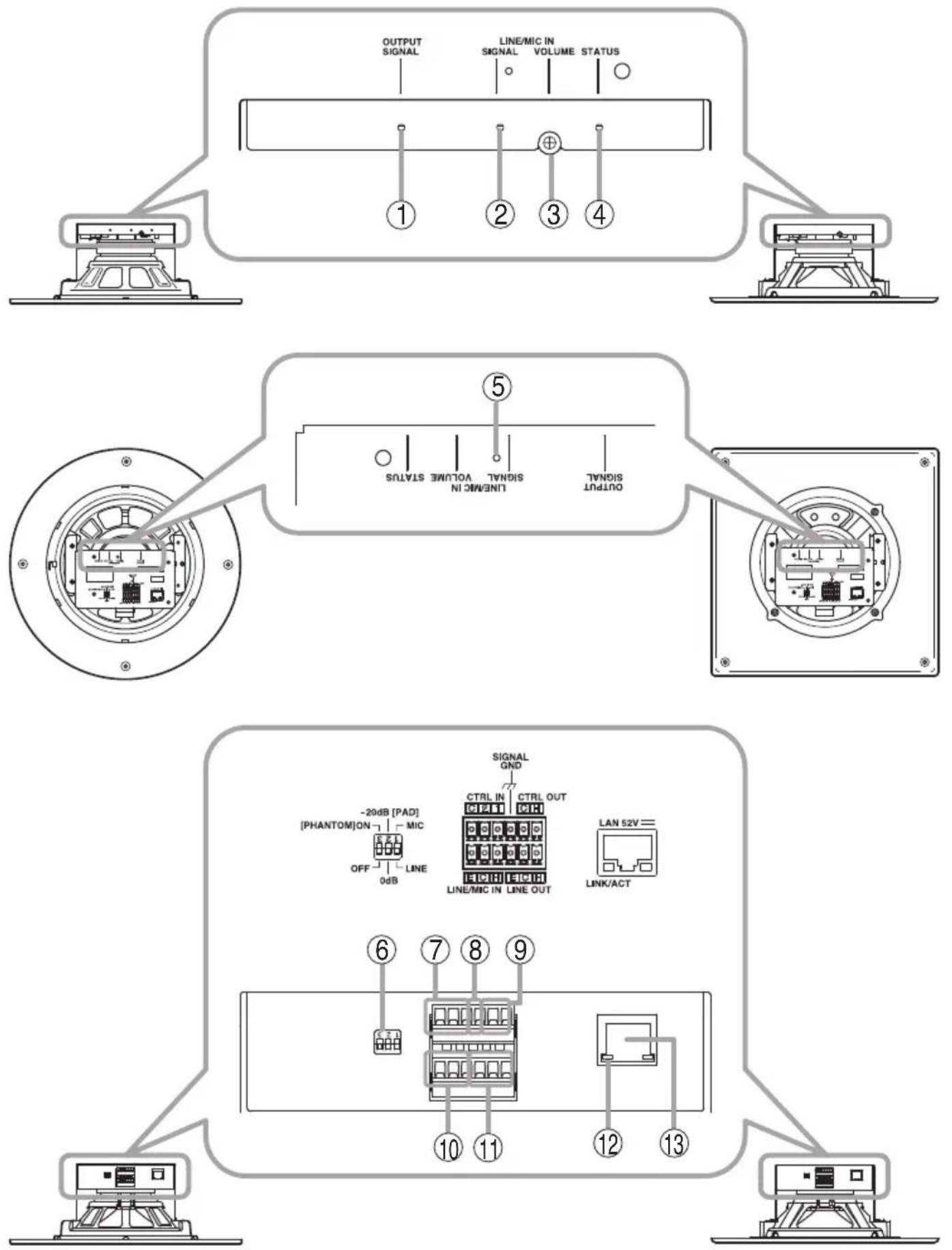 TOA IP-A1PC580R - NOMENCLATURE AND FUNCTIONS - 1