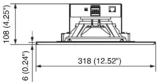 108 (4.25") 6 (0.24") 318 (12.52)