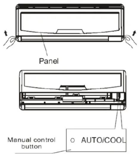 Panel Manual control button AUTO/COOL