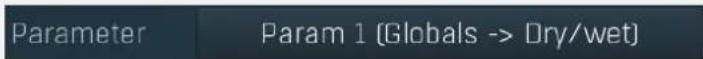 Parameter Param 1 (Globals -> Dry/wet)