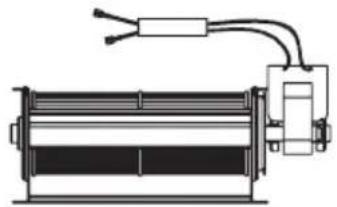 Pure mechanical diagram of a rectangular component with internal bands and wiring, no text or symbols present