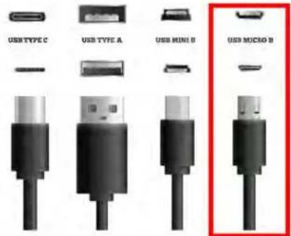 USB TYPE C USB TYPE A USB MUNI B USB MUCIO B