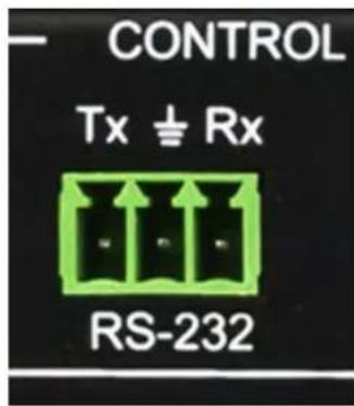 CONTROL Tx ≡ Rx RS-232