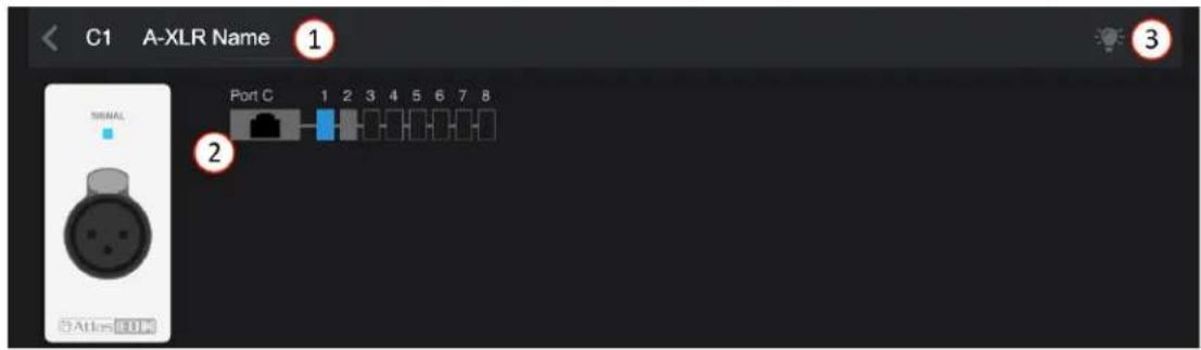 C1 A-XLR Name 1 3 2 Port C 1 2 3 4 5 6 7 8 Signal ©A1c-10.1.1