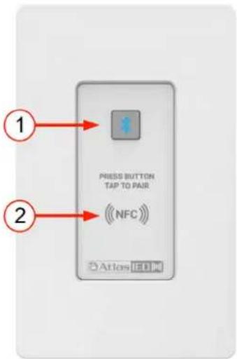 PRESS BUTTON TAP TO PAIR NFC Atlas EED