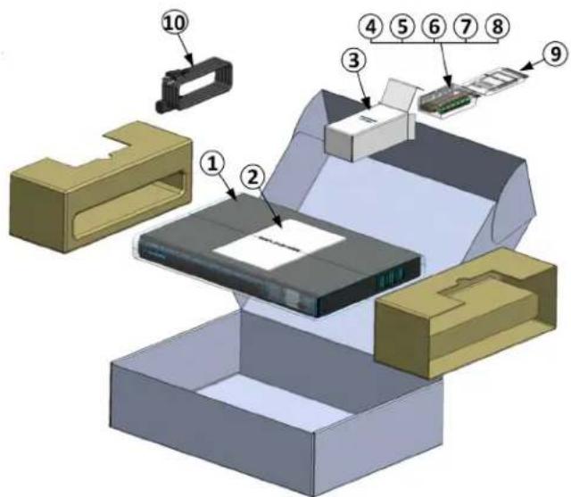 Exploded view diagram of a printer's internal components with numbered parts for identification