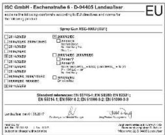 ISC GmbH - Eschenstraße 8 - D-9405 Landau/Isar www.ischenstraße.com / www.ischenstraße.com / www.ischenstraße.com / www.ischenstraße.com Spray Gun KSG-1000 (2017) □25-02A2D □26N12DC □25-02A2D □26N12DC □25-02A2D □26N12DC □25-02A2D □26N12DC □25-02A2D □26N12DC □25-02A2D □26N12DC □25-02A2D □25-02A2D □26…
