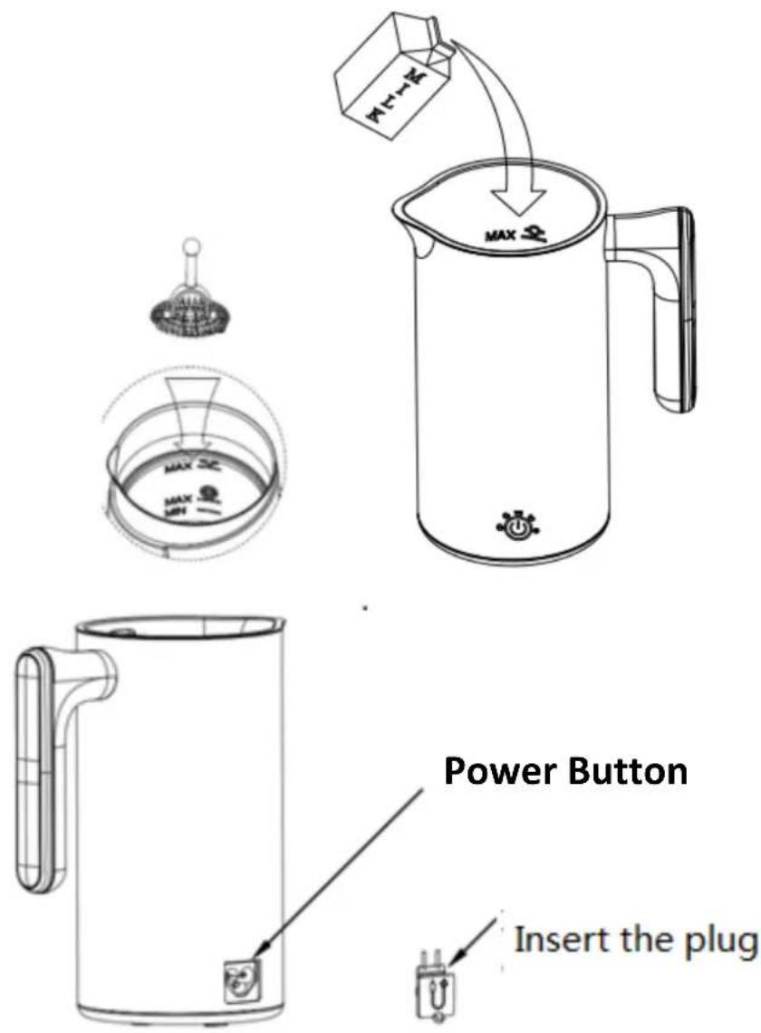 Power Button Insert the plug
