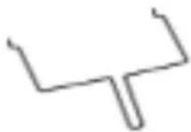 Simple line drawing of a Y-shaped object with no text or symbols