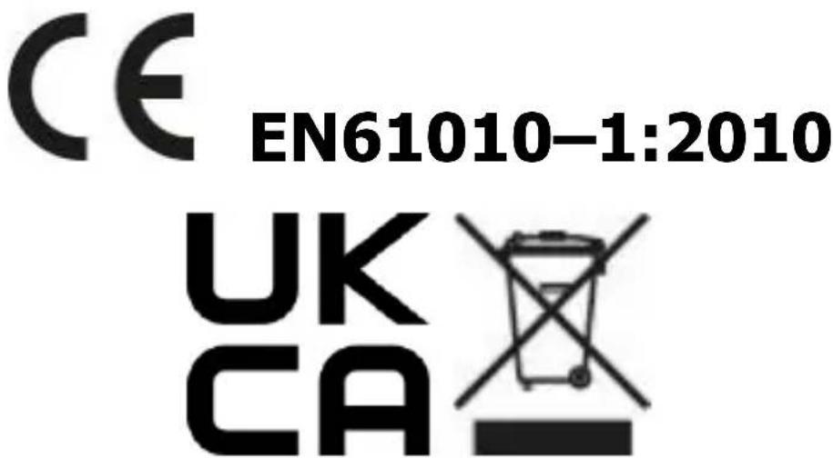 CE EN61010-1:2010 UK CA