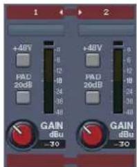 +40V PAC 20dB +40V PAC 20dB GAIN dBu -30 GAIN dBu -30