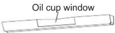 Oil cup window