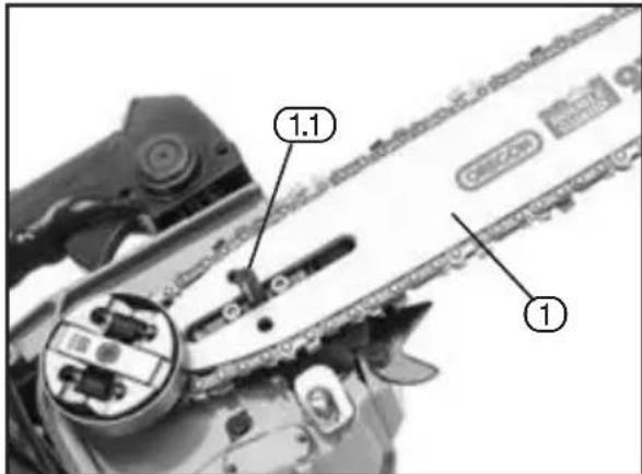 Close-up of a mechanical device with numbered annotations indicating parts of the component.