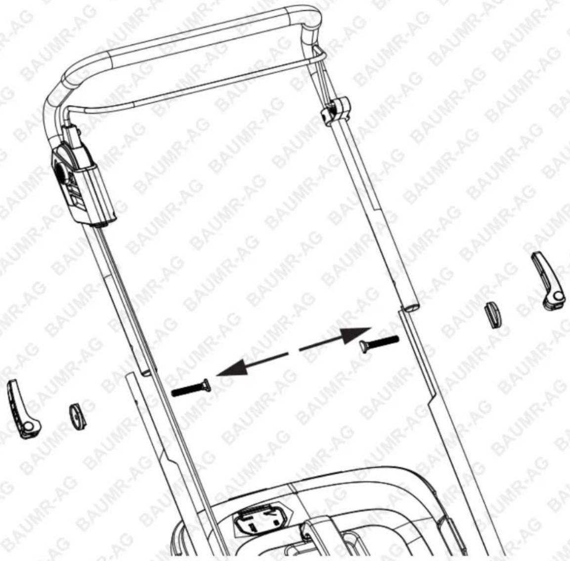 Technical diagram of a vehicle door assembly with labeled components and directional arrows indicating assembly or movement.