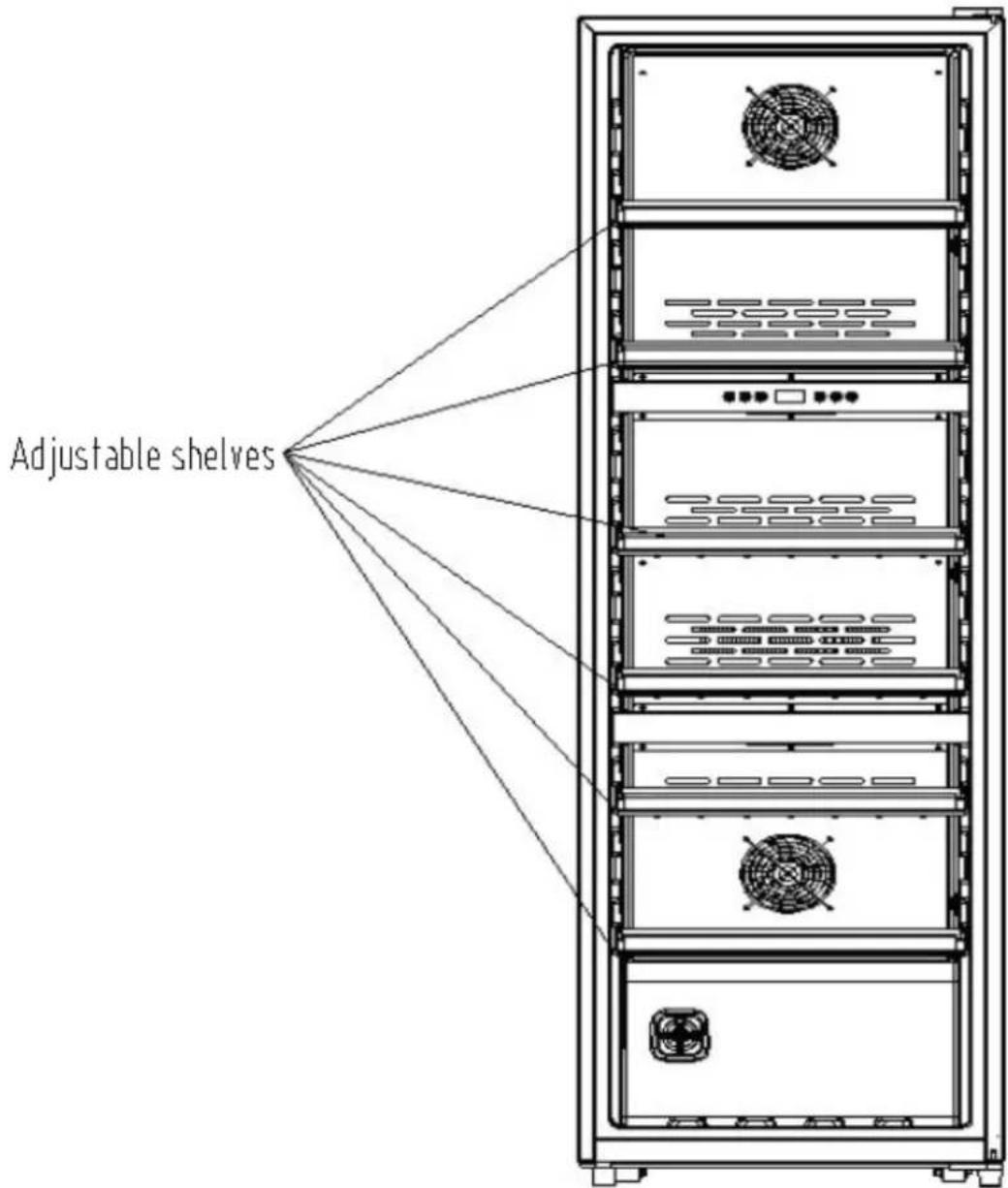 Adjustable shelves