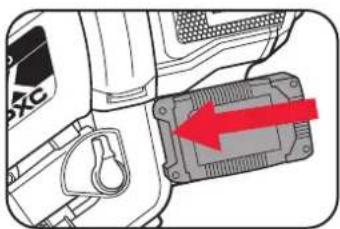 Ozito PXBVS-3624 - Installing and Removing the Batteries - 2