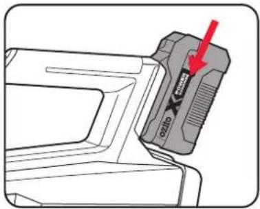 Ozito PXJBGK-4020 - Inserting the Battery - 2