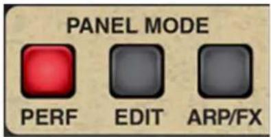 PANEL MODE PERF EDIT ARP/FX