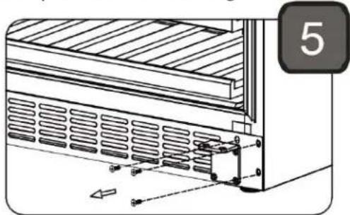 BAUMATIC BWCDZ150GL1 - Reverse the door swing - 4