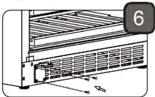 BAUMATIC BWCDZ150GL1 - Reverse the door swing - 5