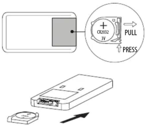 CR2032 3V PULL PRESS